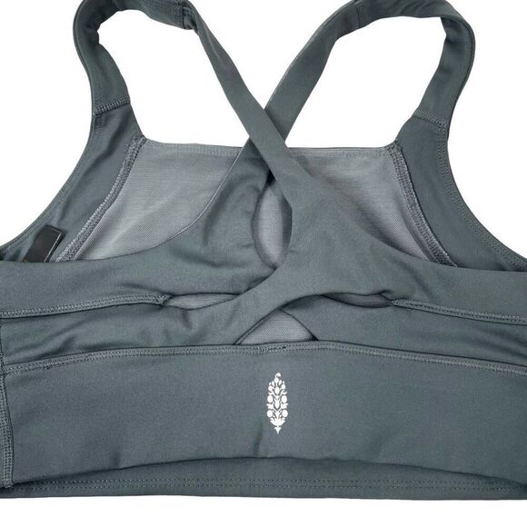 Free People Movement In Your‎ Corner Bra Size S Gravelstone - Picture 3 of 8
